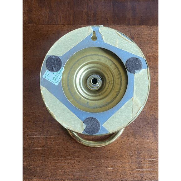 Vintage Brass Wall Sconce with Glass Shade Dutch Colonial Ring 11” tall